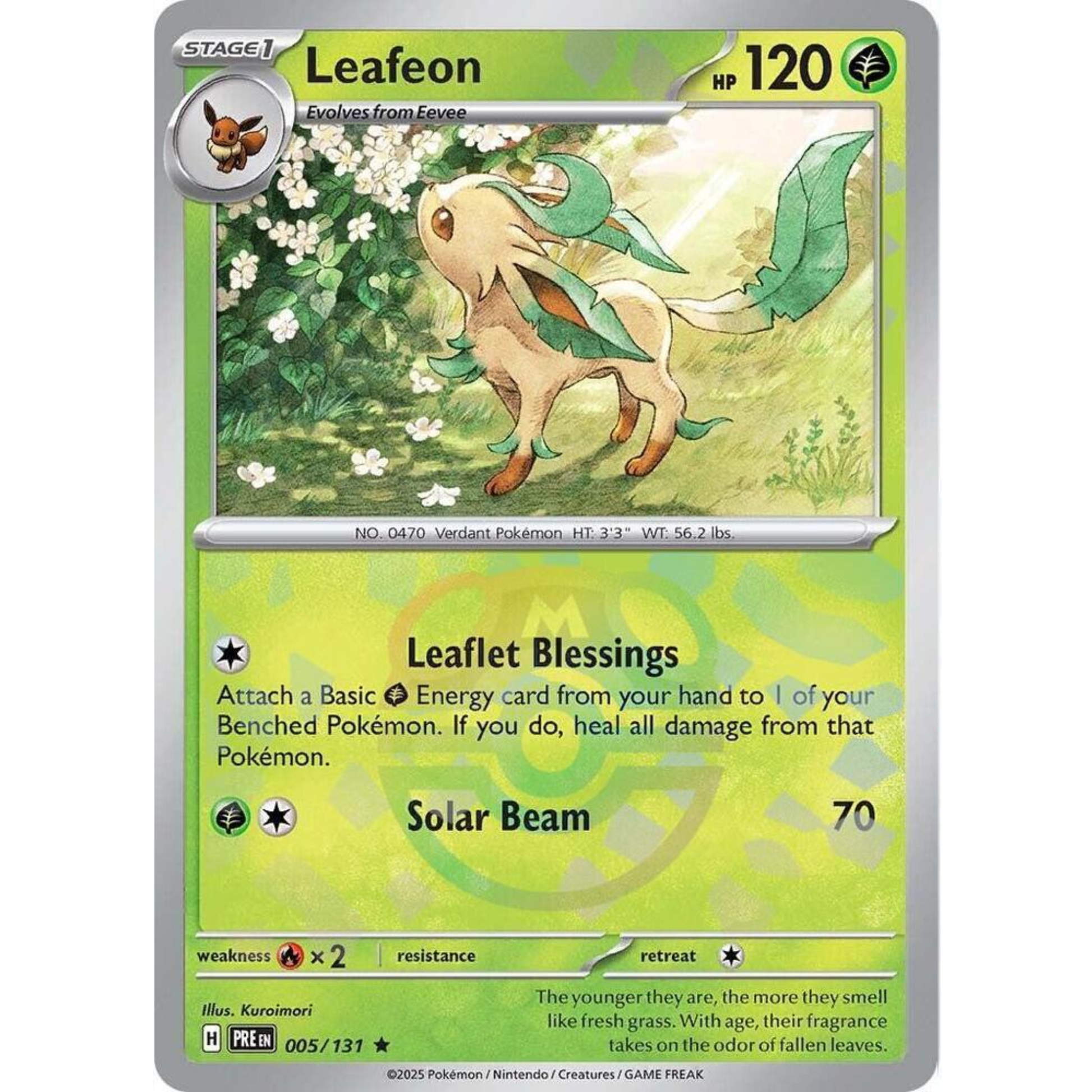 Leafeon (Master Ball Pattern) - SV: Prismatic Evolutions (PRE)