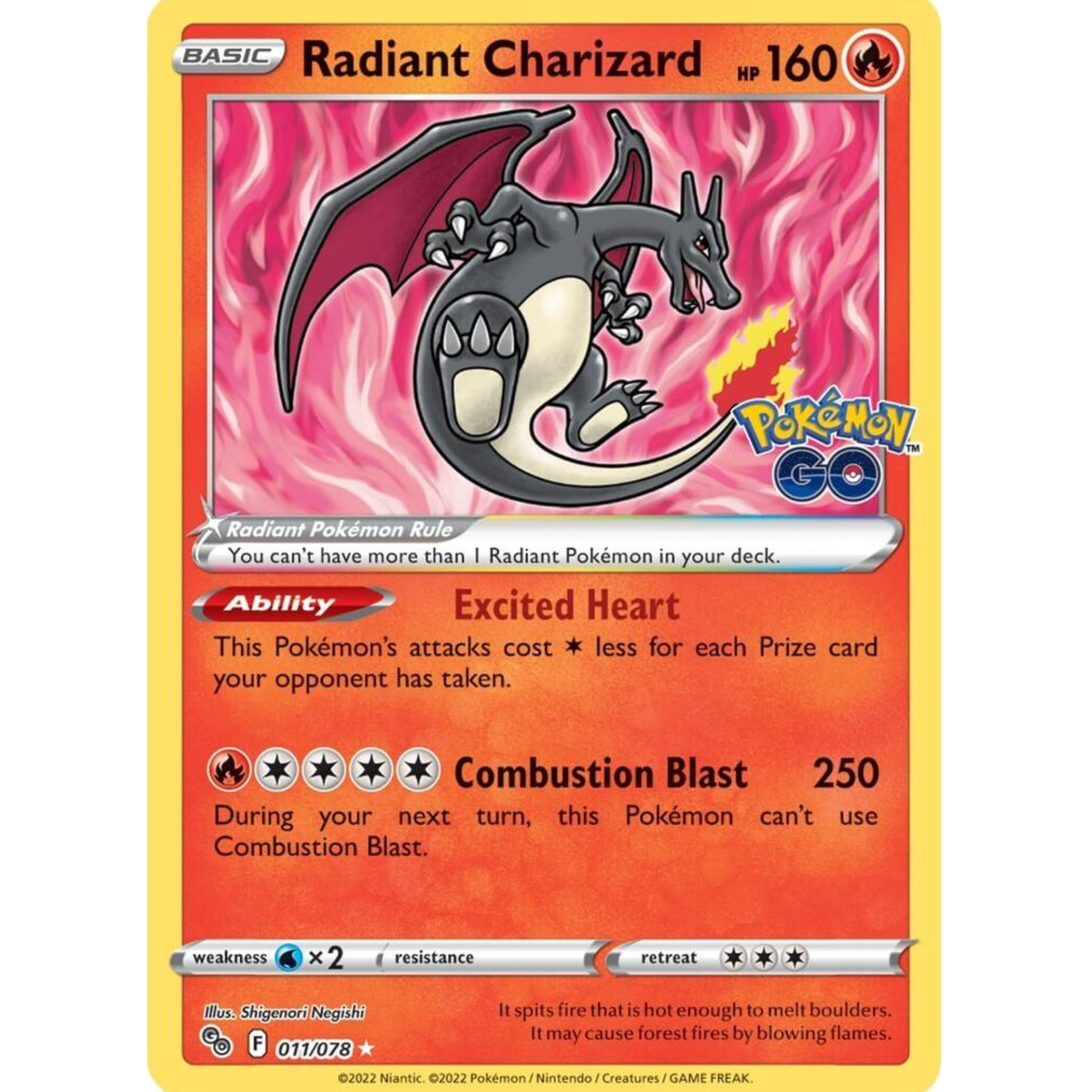 Radiant Charizard - Pokemon GO (PGO)