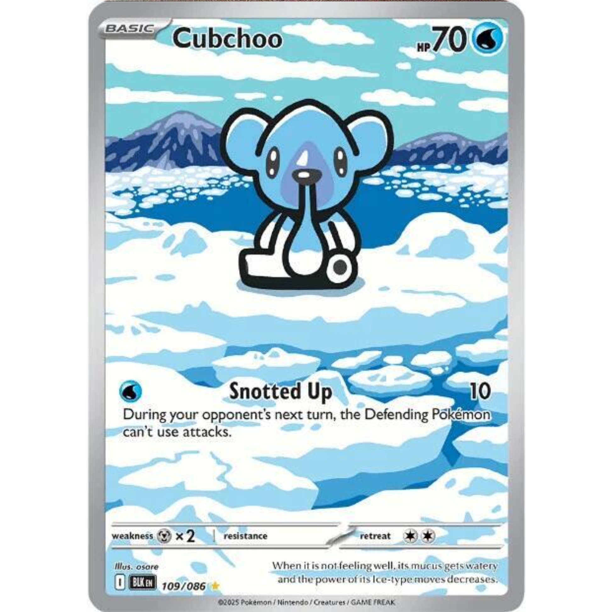 Cubchoo - 109/086 - SV: Black Bolt (BLK)