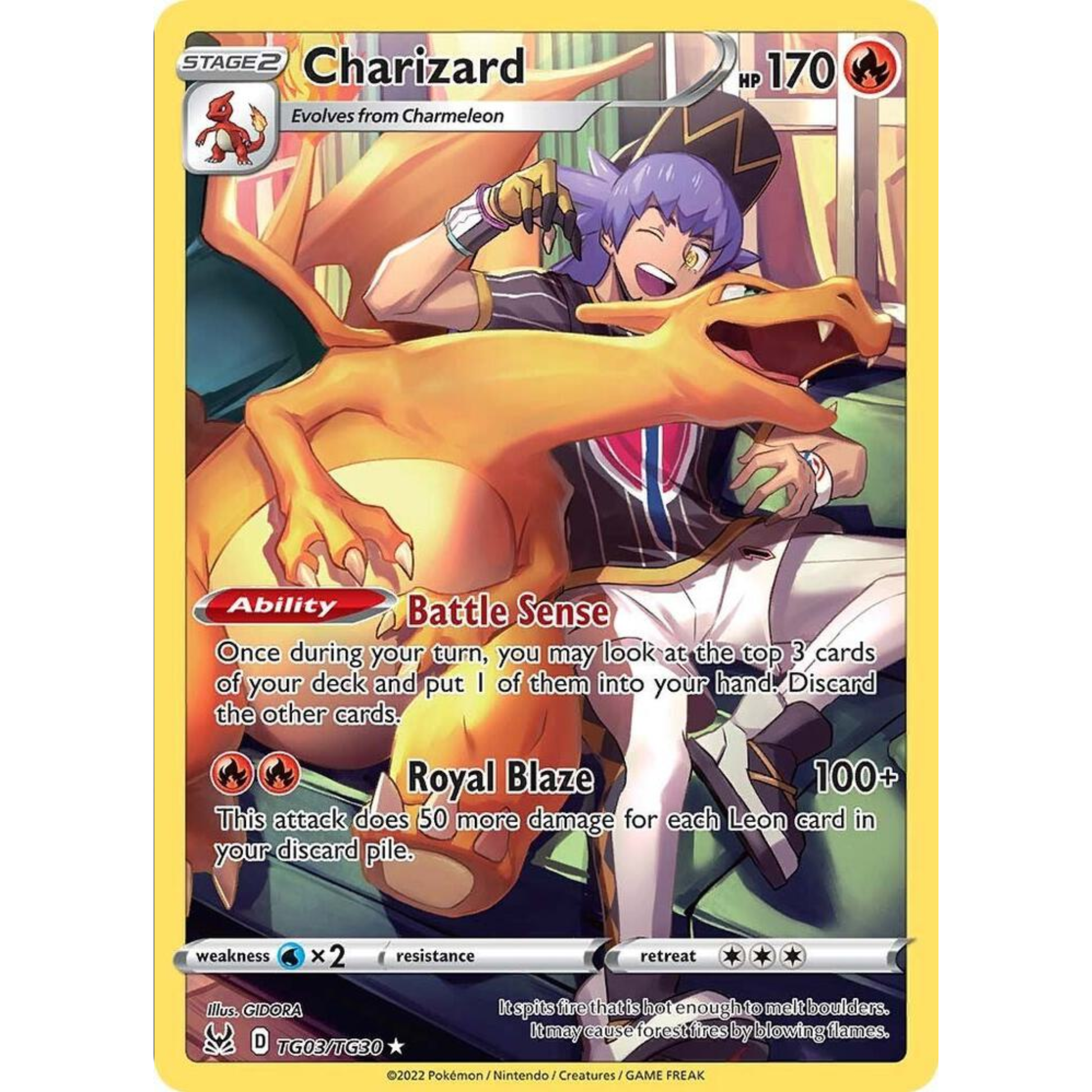 Charizard - SWSH11: Lost Origin Trainer Gallery (SWSH11: TG)