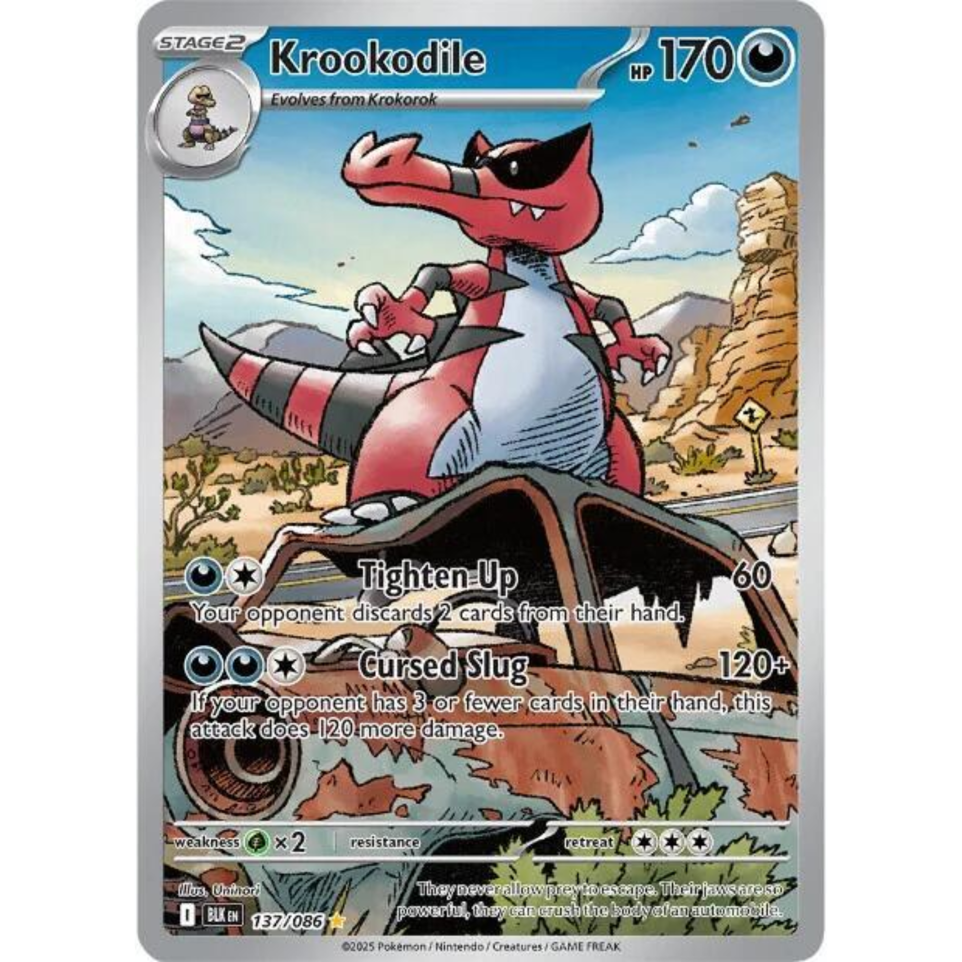 Krookodile - 137/086 - SV: Black Bolt (BLK)