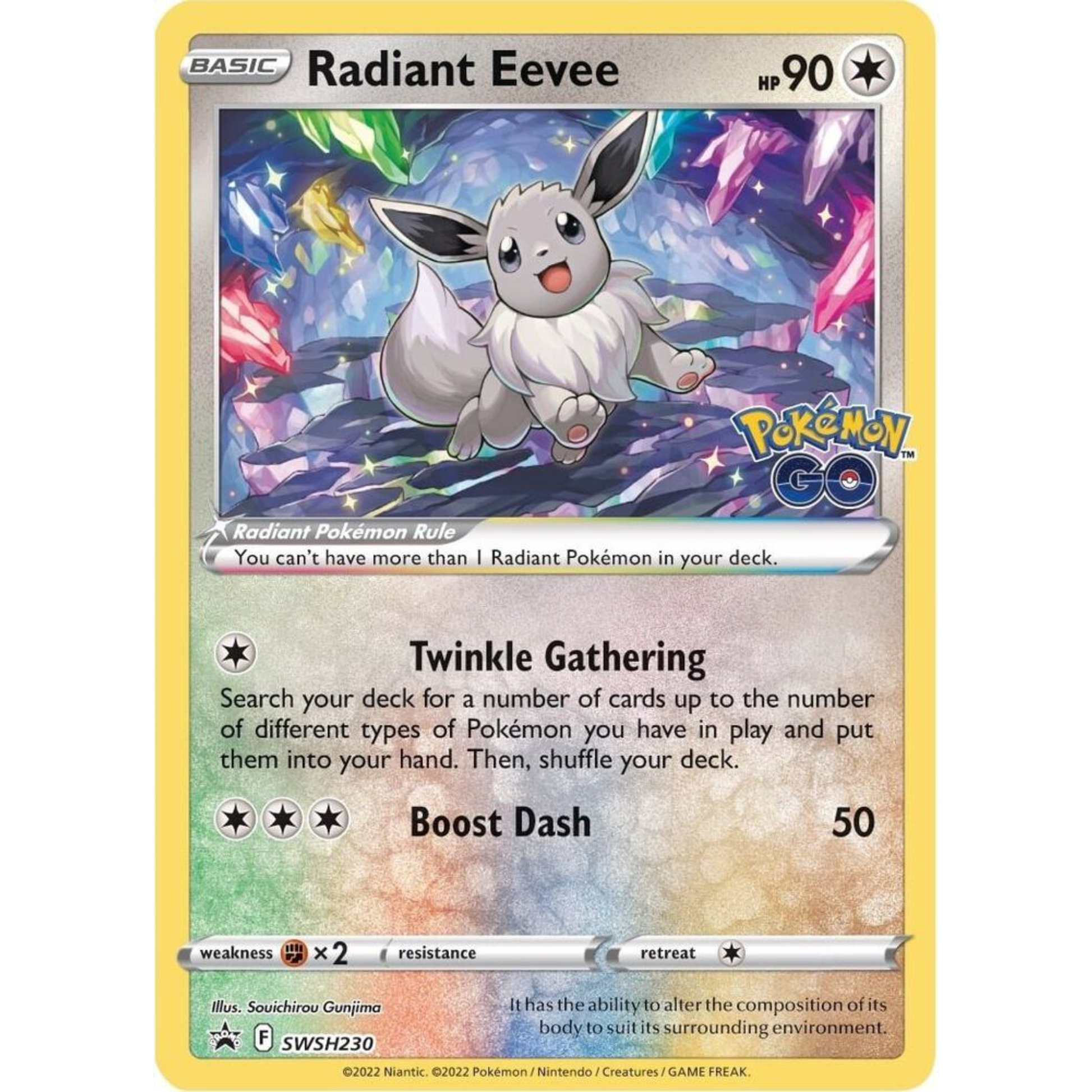 Radiant Eevee - SWSH230 - SWSH: Sword & Shield Promo Cards (SWSD)