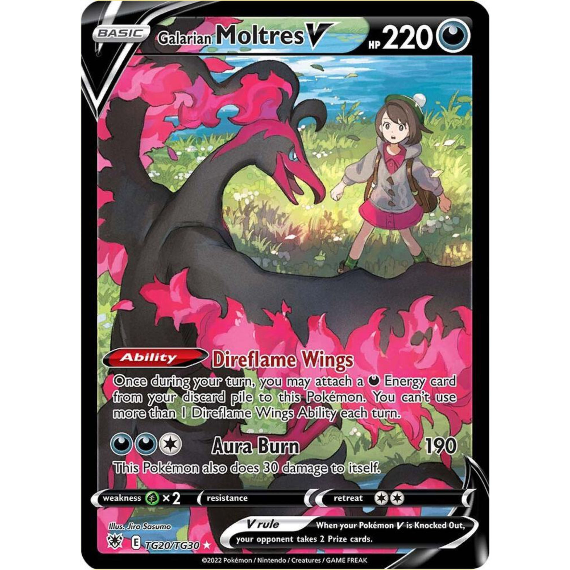 Galarian Moltres V - SWSH10: Astral Radiance Trainer Gallery (SWSH10:TG)