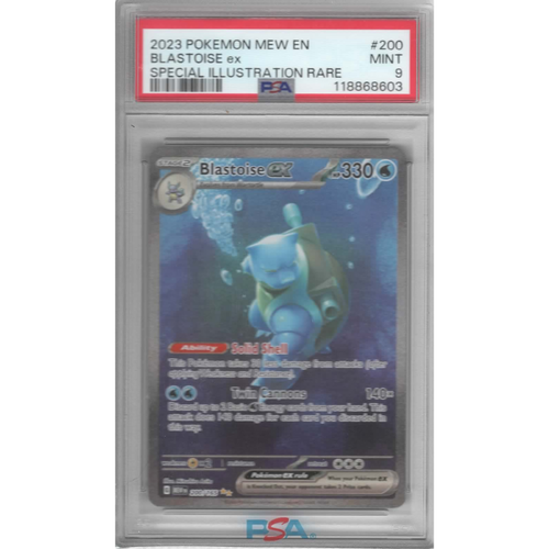 Blastoise ex - 200/165 - SV: Scarlet & Violet 151 (MEW) - PSA 9