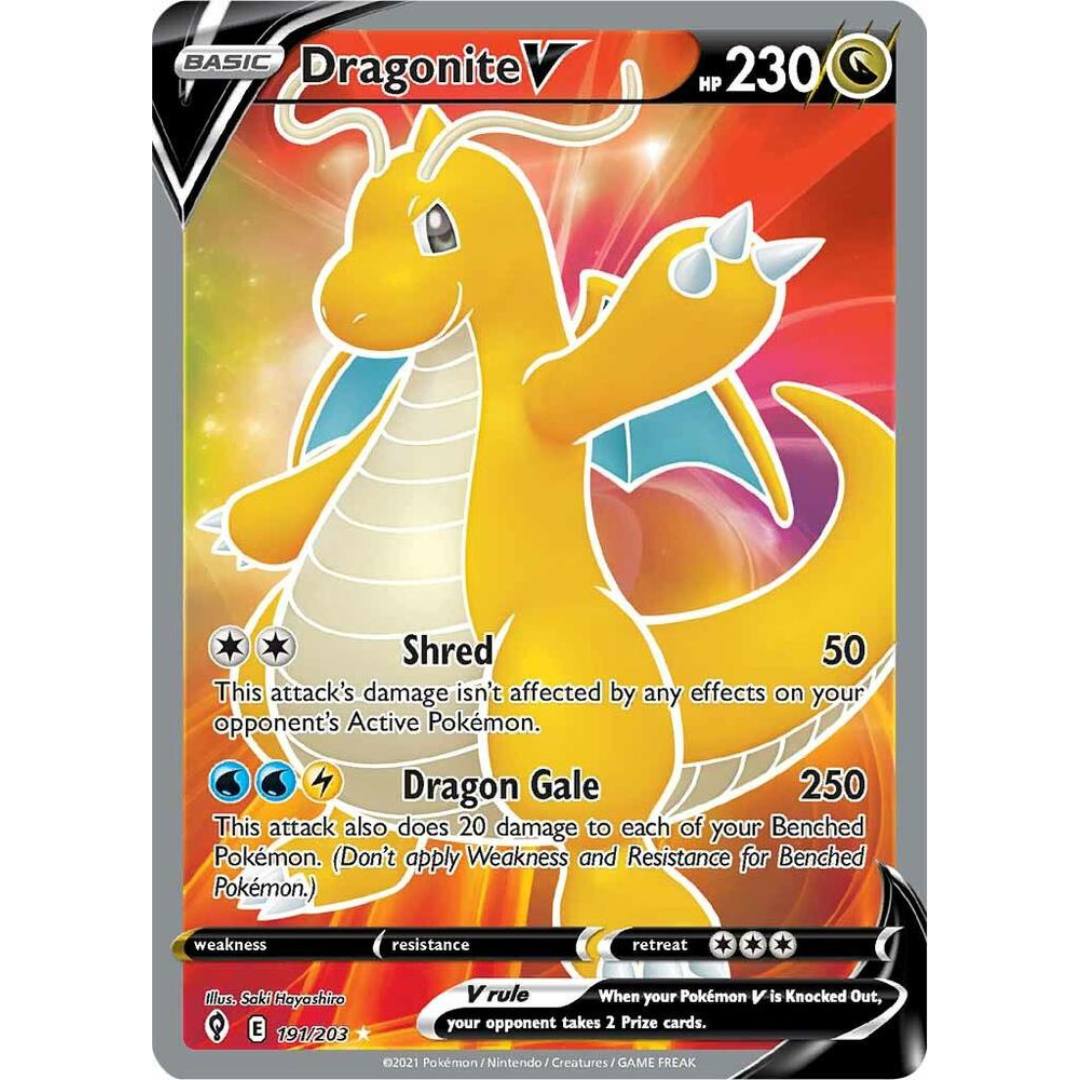 Dragonite V (Full Art) - SWSH07: Evolving Skies (SWSH07)