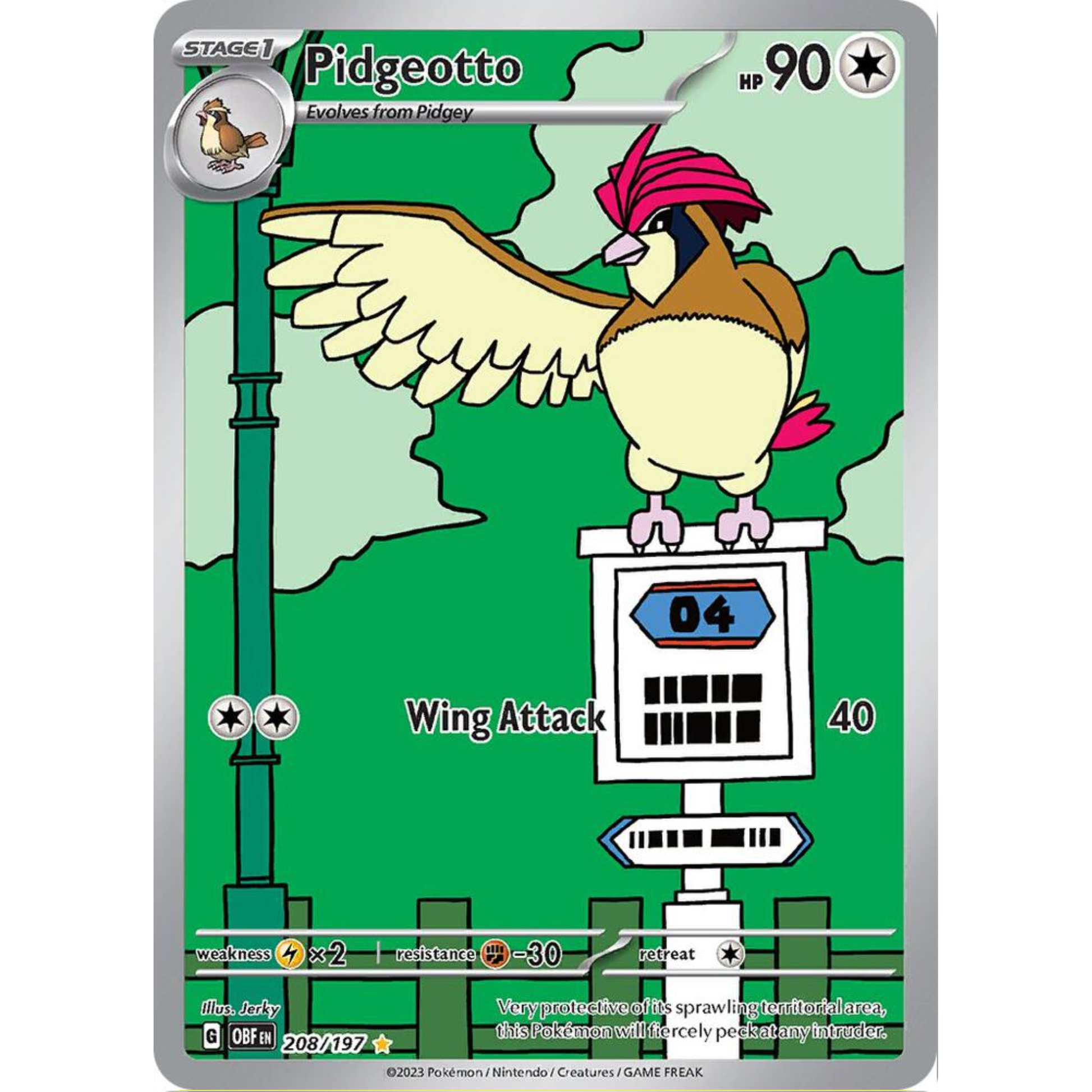 Pidgeotto - 208/197 - SV03: Obsidian Flames (OBF)