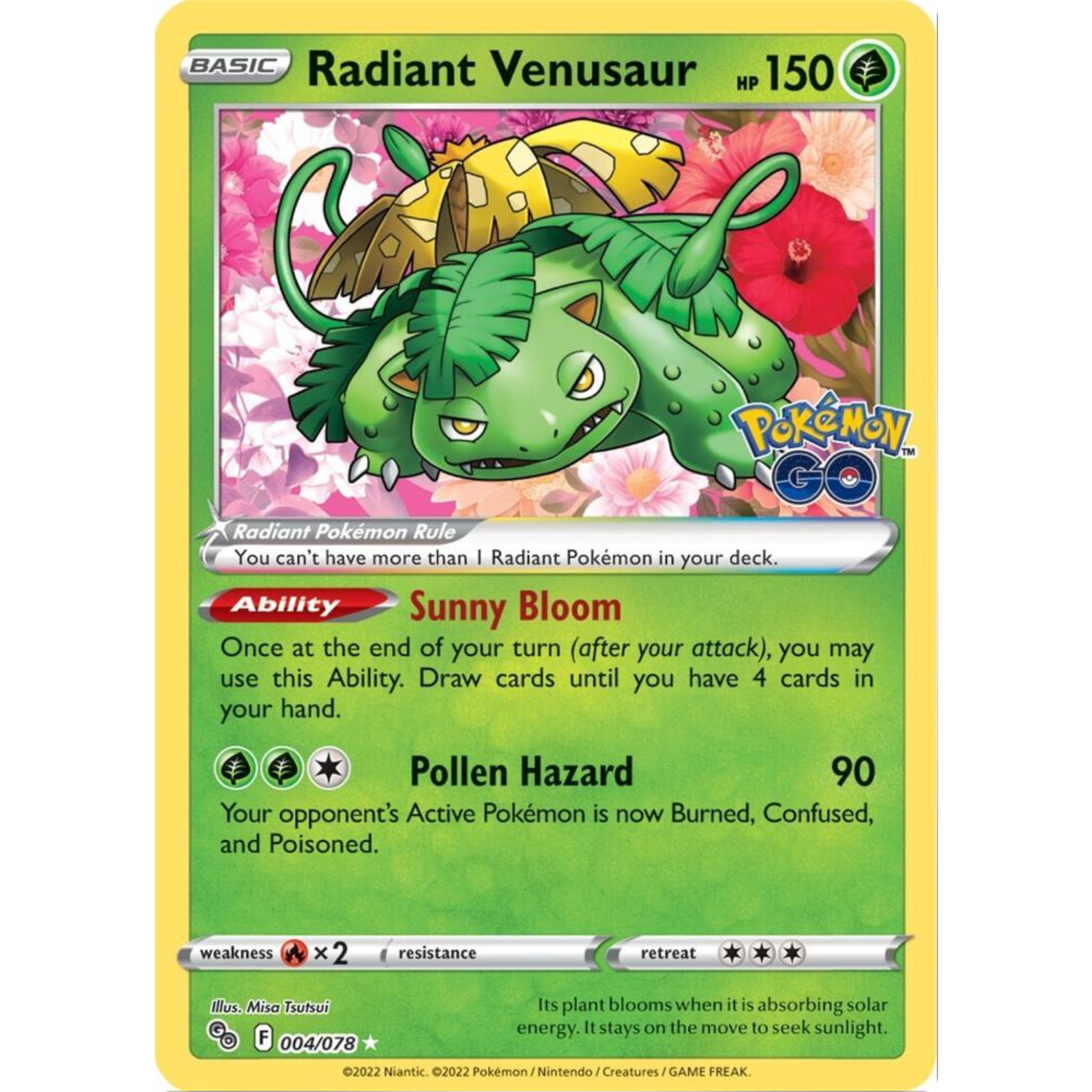 Radiant Venusaur - Pokemon GO (PGO)