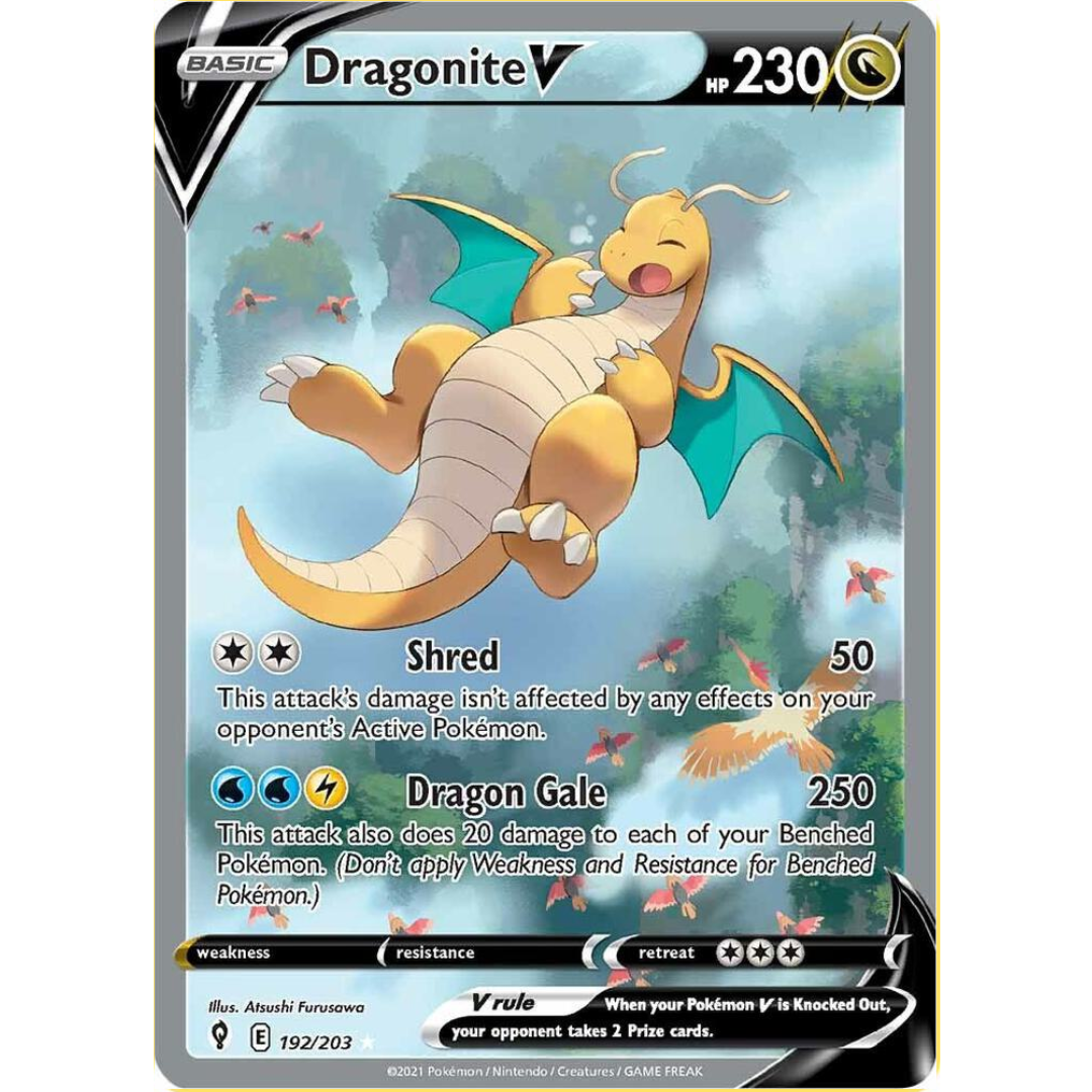 Dragonite V (Alternate Full Art) - SWSH07: Evolving Skies (SWSH07)