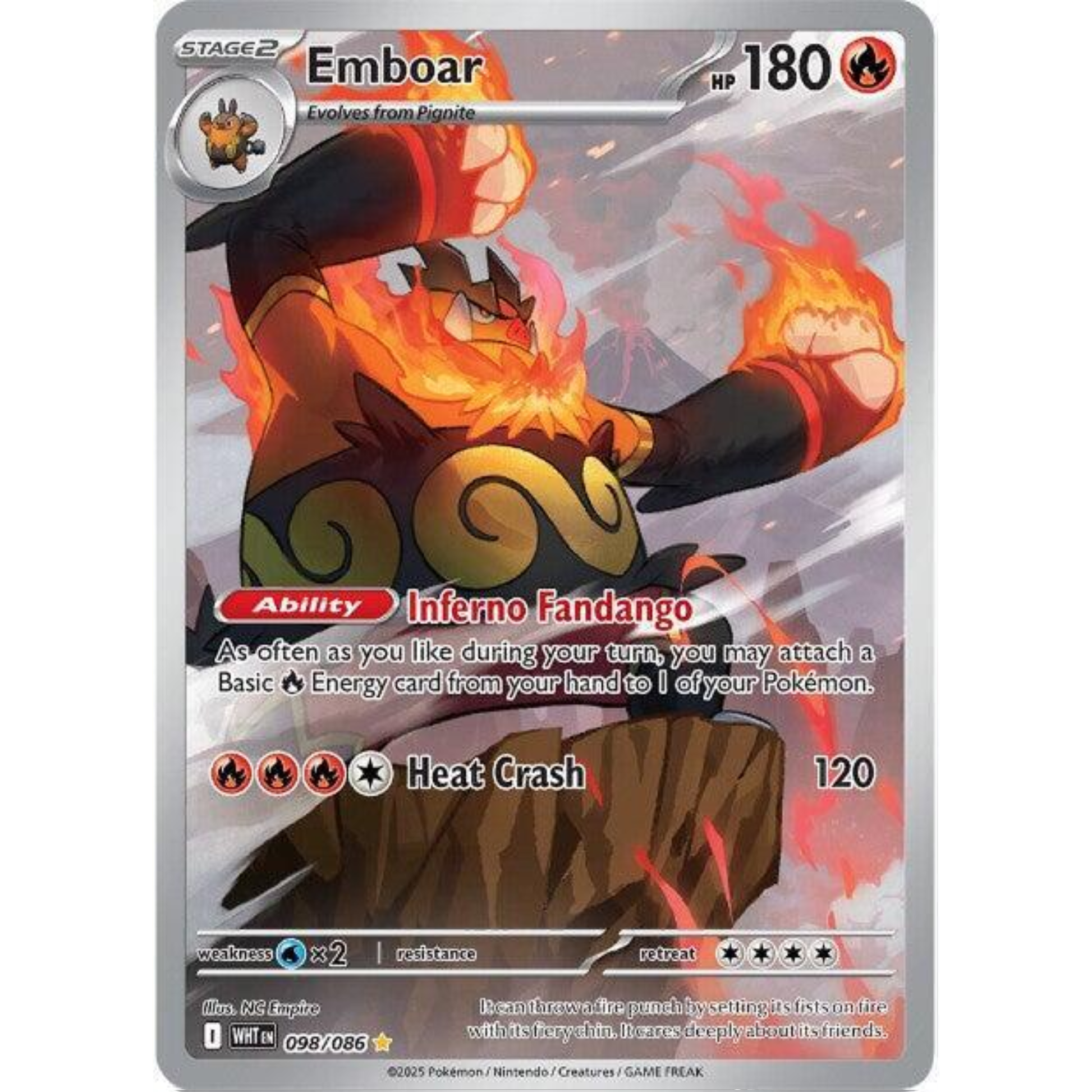 Emboar - 098/086 - SV: White Flare (WHT)