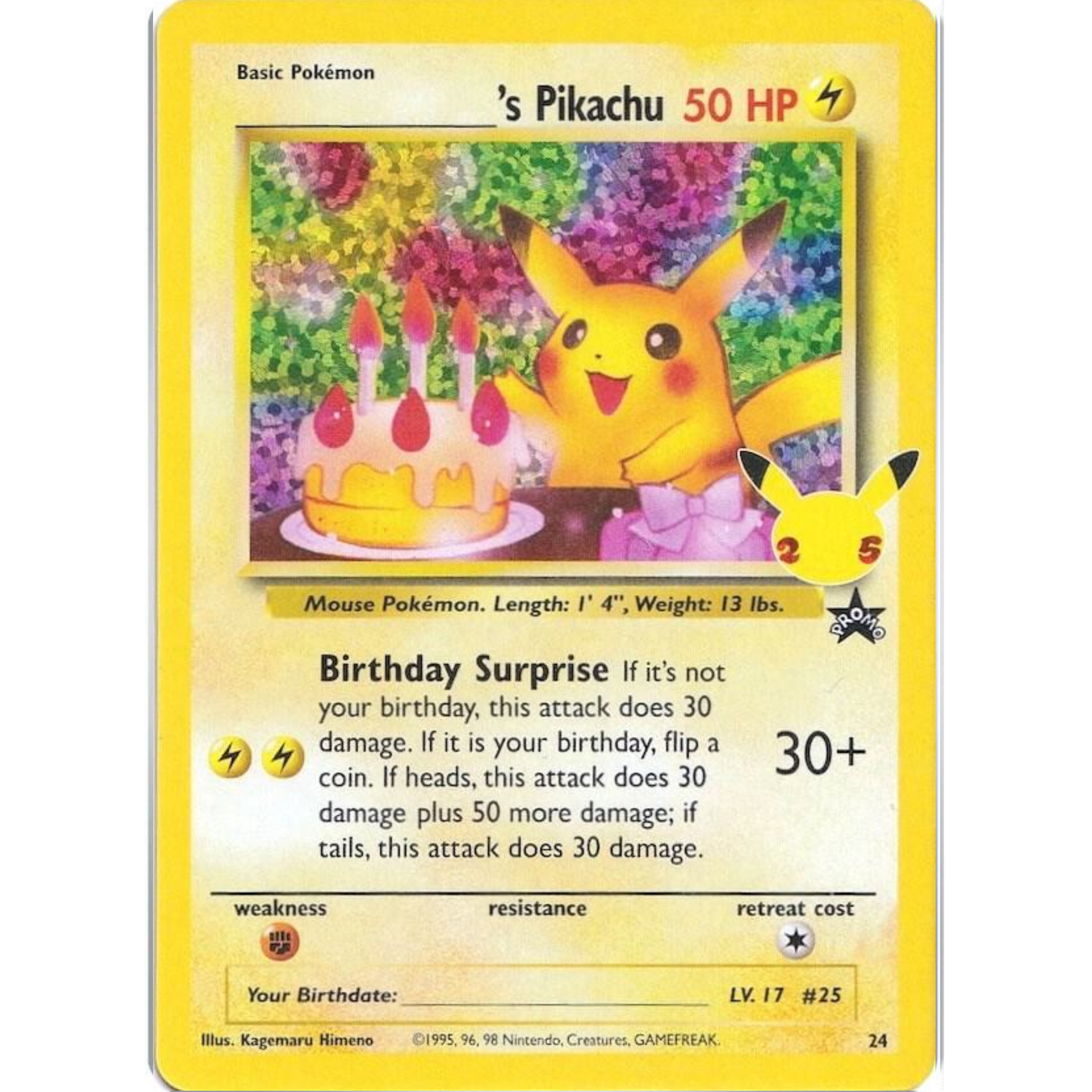 ______'s Pikachu - Celebrations: Classic Collection (CCC)
