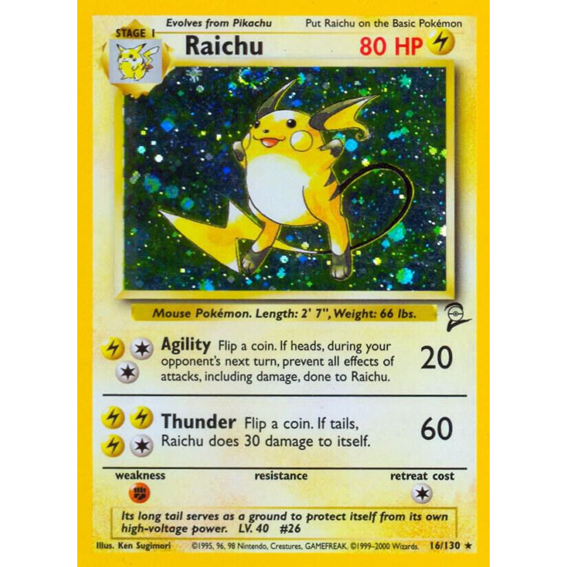 Raichu - Base Set 2 (BS2)