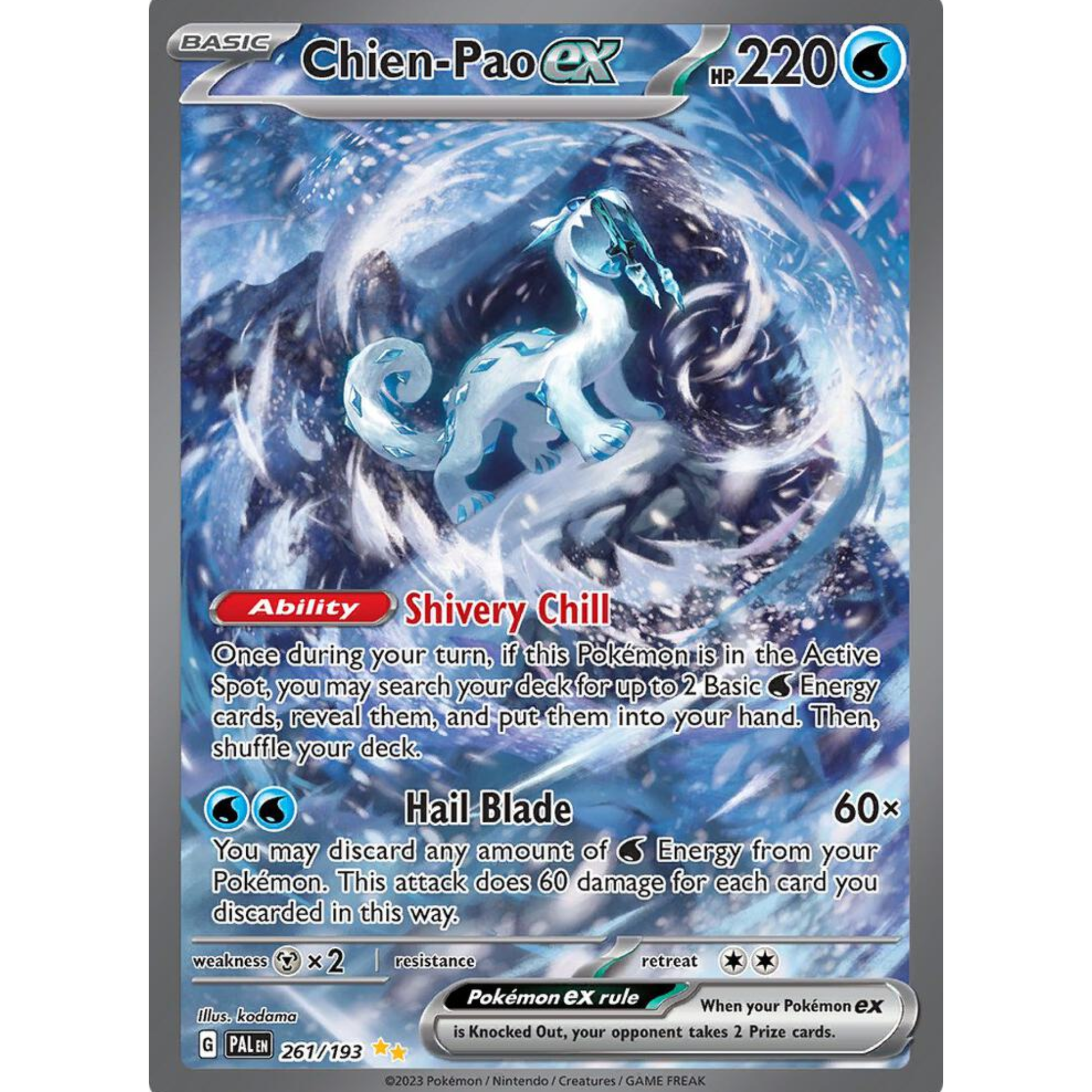 Chien-Pao ex - 261/193 - SV02: Paldea Evolved (PAL)